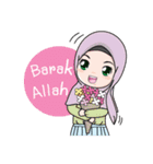 Lovely Hijab Girl (Eng)（個別スタンプ：37）