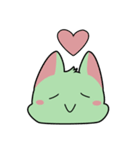 みどりのねこ（個別スタンプ：4）