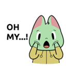 みどりのねこ（個別スタンプ：14）