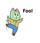 みどりのねこ（個別スタンプ：16）