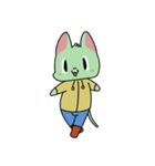 みどりのねこ（個別スタンプ：21）