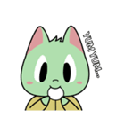 みどりのねこ（個別スタンプ：34）