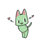 みどりのねこ（個別スタンプ：40）