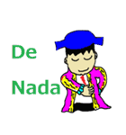 スペイン語で話そう！闘牛士・山ちゃん（個別スタンプ：4）