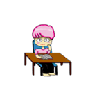 Pinky Boy Love Martial Art（個別スタンプ：24）