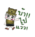 Hello！ My name is Junichi. I love bear.（個別スタンプ：28）