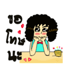 Miss curly hair（個別スタンプ：39）