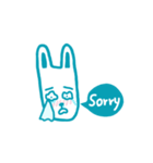 Mr. long face rabbit（個別スタンプ：5）