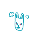 Mr. long face rabbit（個別スタンプ：34）