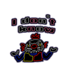 KM48 Neon Clown（個別スタンプ：30）