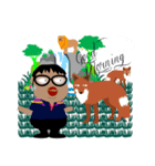 Me with Animals and say Thank You（個別スタンプ：27）