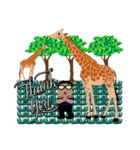 Me with Animals and say Thank You（個別スタンプ：34）