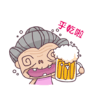 Crazy Grandma（個別スタンプ：9）