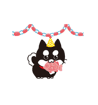 うごく！黒柴のあきひめ（個別スタンプ：14）