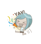 Hooman with Cat ＆ Baby（個別スタンプ：15）