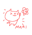まりさんに贈るねこスタンプ mari cat（個別スタンプ：18）