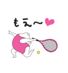 テニス大好きうさっぴー（個別スタンプ：6）