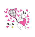 テニス大好きうさっぴー（個別スタンプ：8）