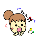 表情ゆたか！かおでかちゃんの日常スタンプ（個別スタンプ：7）