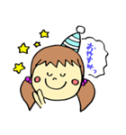 表情ゆたか！かおでかちゃんの日常スタンプ（個別スタンプ：19）