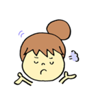 表情ゆたか！かおでかちゃんの日常スタンプ（個別スタンプ：21）