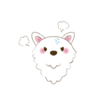 しろいぬカフェ Vol.1（個別スタンプ：5）