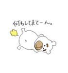 太眉白クマboy（個別スタンプ：22）