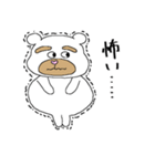 太眉白クマboy（個別スタンプ：27）