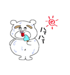 太眉白クマboy（個別スタンプ：35）
