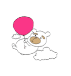 太眉白クマboy（個別スタンプ：36）
