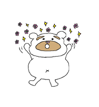 太眉白クマboy（個別スタンプ：38）