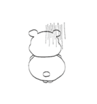 太眉白クマboy（個別スタンプ：39）