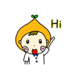 Orange Cute Boy（個別スタンプ：1）