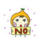 Orange Cute Boy（個別スタンプ：8）