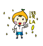 Orange Cute Boy（個別スタンプ：9）