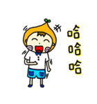 Orange Cute Boy（個別スタンプ：11）