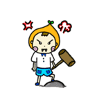 Orange Cute Boy（個別スタンプ：16）