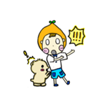 Orange Cute Boy（個別スタンプ：17）