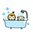 Orange Cute Boy（個別スタンプ：34）