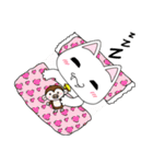 Sweet cute cat with you living life.（個別スタンプ：3）