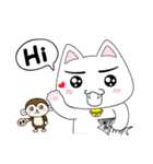 Sweet cute cat with you living life.（個別スタンプ：22）