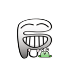 ABC Funny Character Face Sticker（個別スタンプ：9）