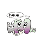 ABC Funny Character Face Sticker（個別スタンプ：13）