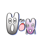 ABC Funny Character Face Sticker（個別スタンプ：37）