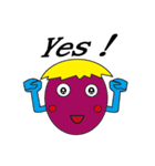 Chichen egg head accompany you（個別スタンプ：3）