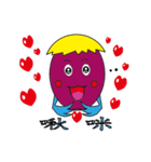 Chichen egg head accompany you（個別スタンプ：13）