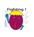 Chichen egg head accompany you（個別スタンプ：20）