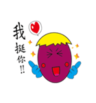 Chichen egg head accompany you（個別スタンプ：24）