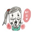 A girl who is sick！（個別スタンプ：17）