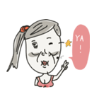 A girl who is sick！（個別スタンプ：21）
